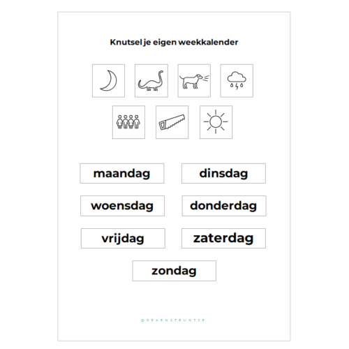 Knutselhulp: DIY weekkalender