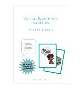 Quizkaarten verhaalsommen (midden groep 4)