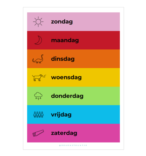 weekkalender zo-za Weekkalender zo-za