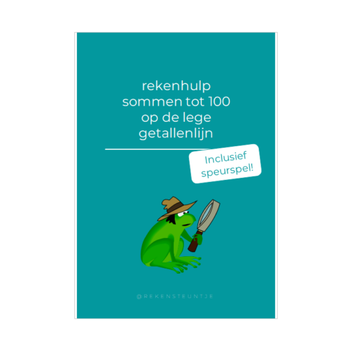 sommen tot 100 oefenen lege getallenlijn werkblad