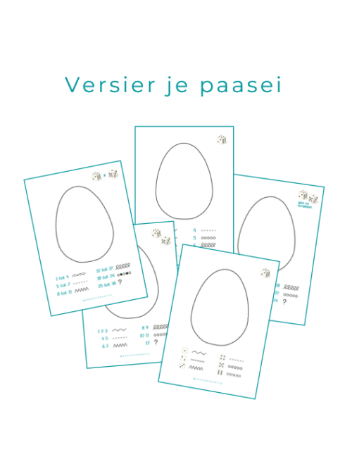 Dobbelspel versier je paasei - op 5 niveaus!