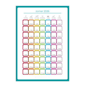 Zomerkalender 2026