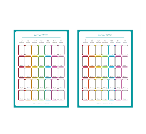 Zomerkalender XL 2026